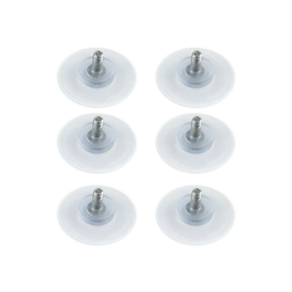 6 stk 4mm møbel skrivebord glass pvc gjennomsiktig anti-kollisjon sugekopper sugehengeputer med skruer til glassbord: misligholde tittel