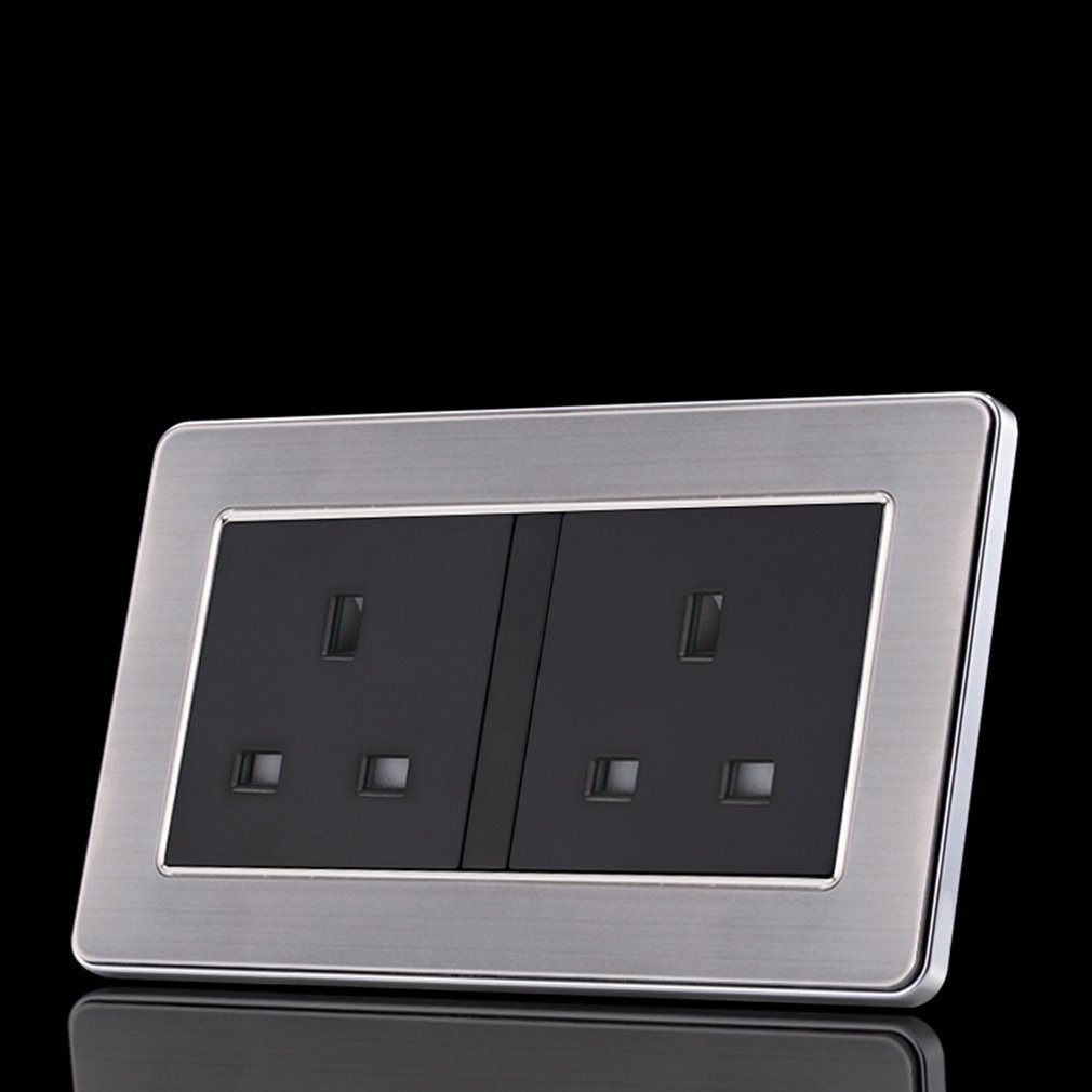 Home UK Square Socket Panel Home Security Socket Panel Wall Power Socket Panel Wall Concealed Socket Panel