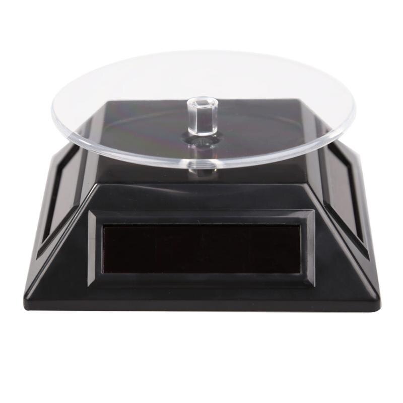 360 Graden Solar Powered Rotating Display Stand Sieraden Turn Tafel Sieraden Horloge Ring Display Stand Creatieve Sieraden Display