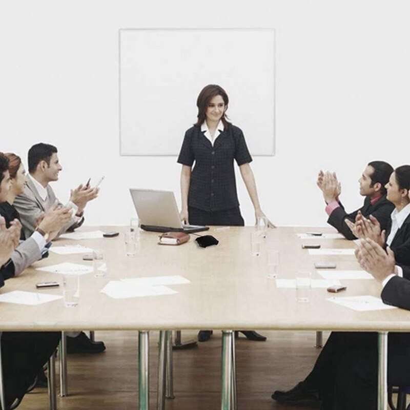 Conference Microphone 3.5mm Plug Desktop Omnidirectional Stereo Mic for Teleconferencing Computer