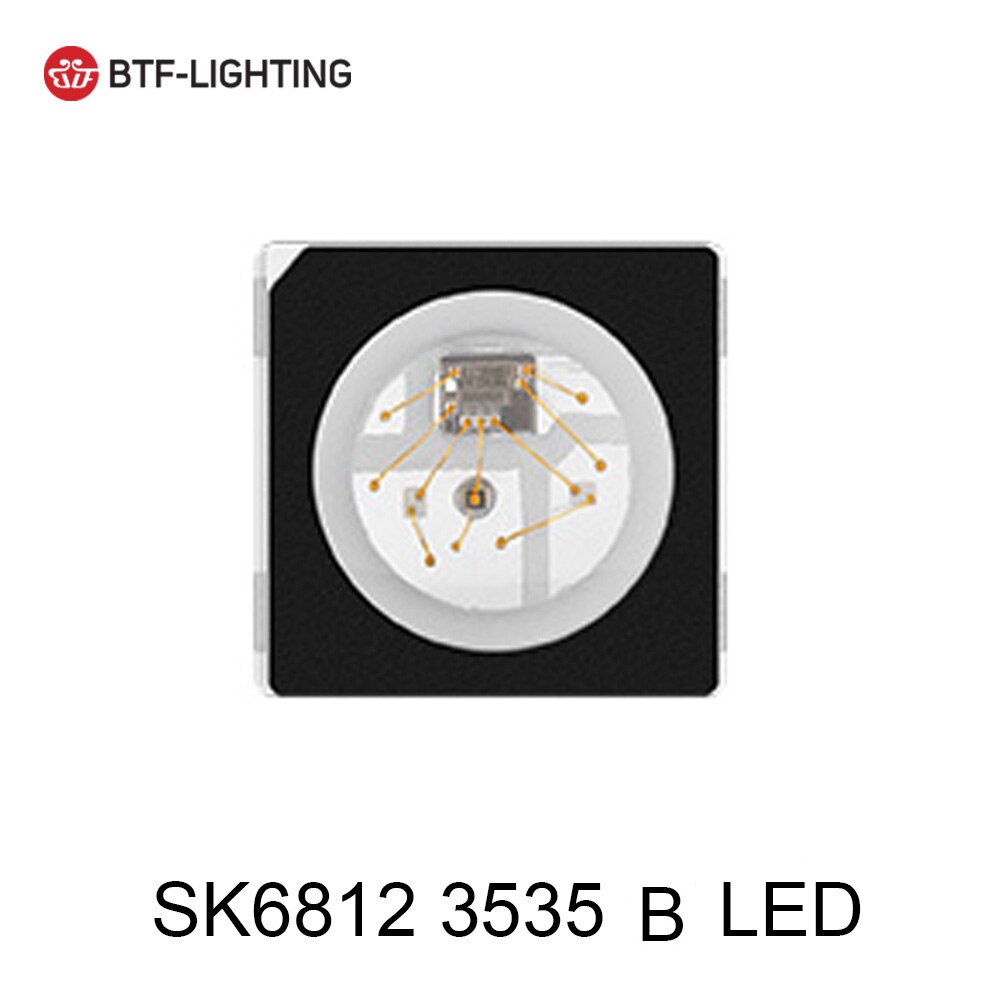 10 pcs WS2812B LED Chips SK6812 RGBW Lights Chip Individually Addressable WWA WS2811 IC SK9822 APA102 WS2813 RGB 3535 5050 DC5V: Black RGB3535 SK6812