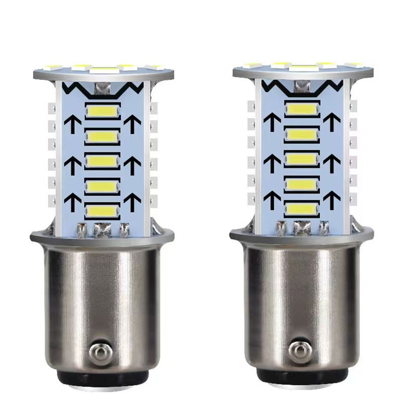 Universal- LED Motorrad Strobe Brems Glühbirnen Auto Schwanz Parkplatz Rückfahr Lichter Auto Brems Lampen Motorrad Rücklicht 1/2Stck: Lavendel