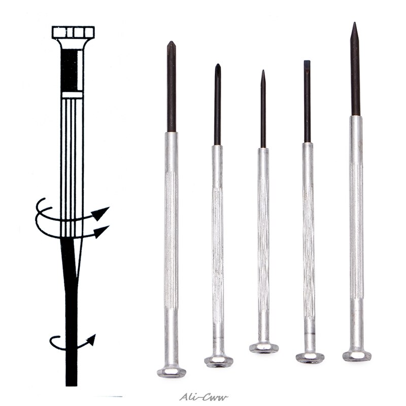 5X/Set Precision Screwdriver Micro Jewelers Mini Watchmakers Tools