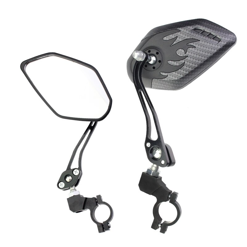 2 Pcs Bike Bicycle Silicone Handle Handlebar Universal Rearview Mirror Bike Safety Tool MTB Cycling Accessories: As Shown