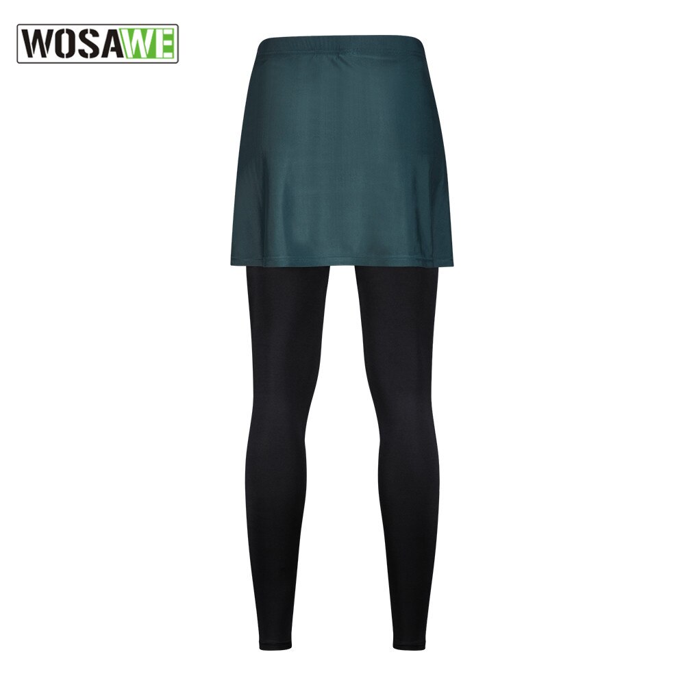 WOSAWE – jupe longue de cyclisme pour femmes, collants de vélo de route, Mini jupes respirantes à séchage rapide avec rembourrage de siège 3D: BL110-L / M