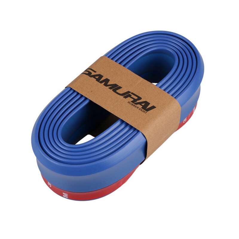 2.5 meter gummilistlist mot repskydd för bildörrpedal trim stötfångare diy dörrlistskydd kantskydd bilstyling: Blå