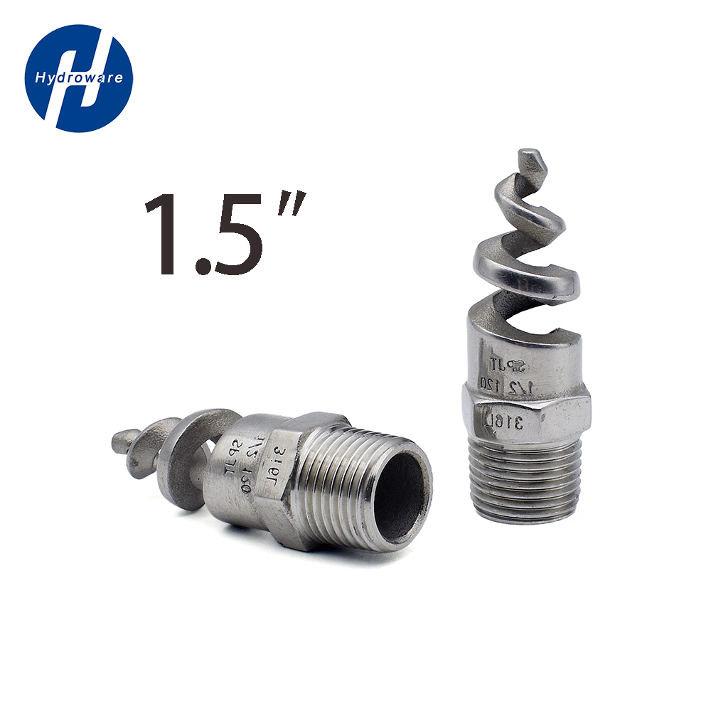 Bsp1/4 "3/4" 1 "2" Ss304/316 Roestvrijstalen Bd Draad Kegel Spiraal Jet Mondstuk Water Nevel Sprinkler Tuin Gazon Irrigatie Tool: Blauw / 1/2''