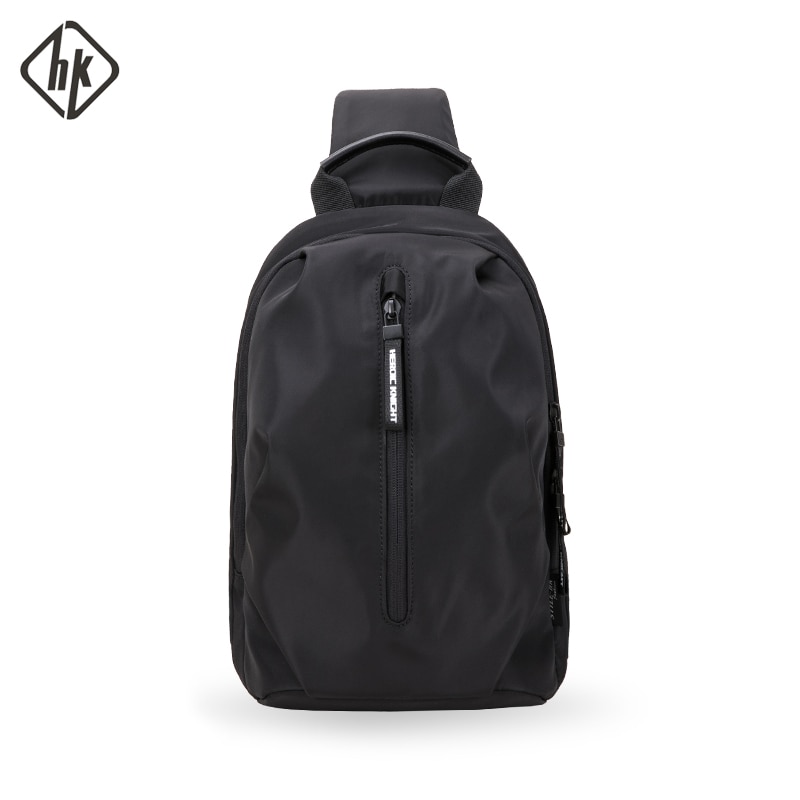 Hk Men Chest Bag for 9.7"ipad Short Trip Messsenger Bags Water Repellent Crossbody pack Single Shoulder Bag men