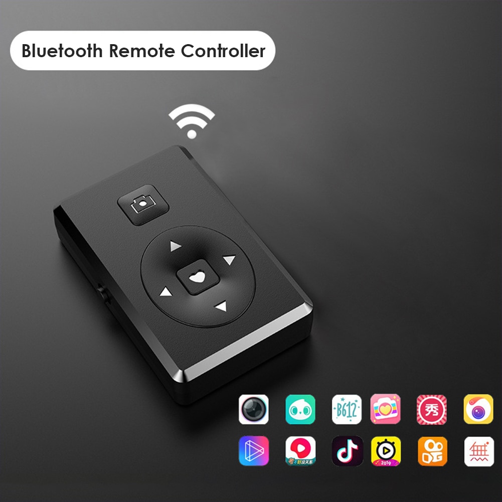 Télécommande sans fil multifonction pour Apple iPad, télécommande de téléphone, retardateur de vidéo, rotation de Page, compatible Bluetooth