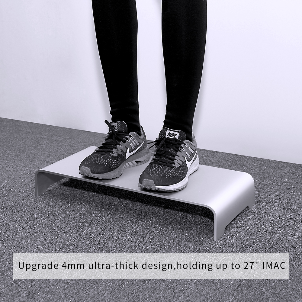 Monitor Stand Aluminum Computer Riser Universal Metal Desk Stand for Desktop Monitor Laptop Non-slip Desk Riser Monitor brack