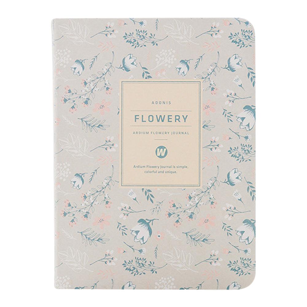 Planlægger ugentlig månedlig planlægger blomsterovertræk ugentlig planlægger kalenderplan kawaii vintage blomst stilfuld stil 96 ark: Lysegrå