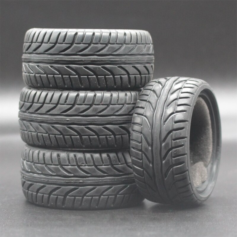 4pcs 1/10 On-Road Car Gomme Morbide 64 MILLIMETRI Ad Alta Aderenza Pneumatico di Gomma Spugna liner Per HSP Tamiya HPI Kyosho 94122 94123 D3 D4 TT02 FW06