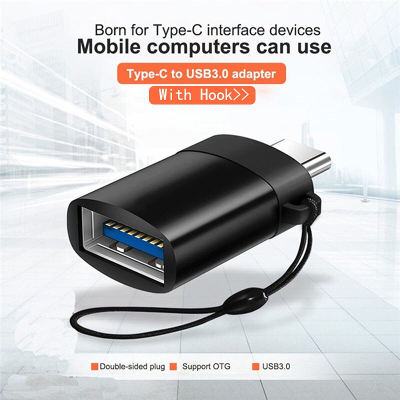 OTG Typ C Kabel Adapter für Samsung S10 S9 S8 USB-c Adapter für Huawei P20 Lite USB 3.0 OTG adapter für Xiaomi 9 8 mit Strap