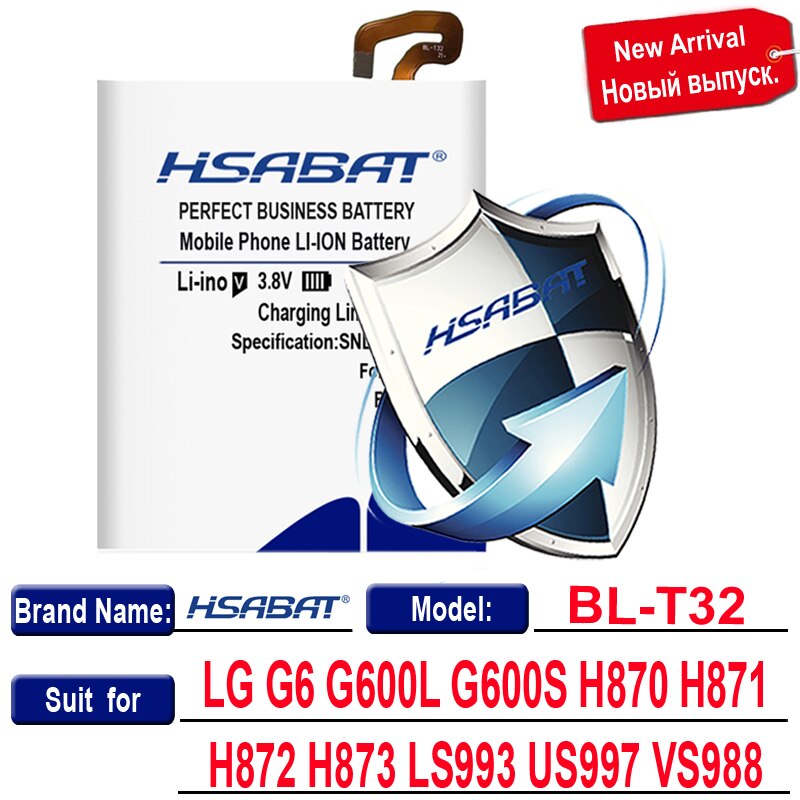 BL-T32 BL-T39 BL-T41 Batterij Voor Lg G6 G600L G600S H870 H871 H872 H873 LS993 US997 G7 G7 + G7ThinQ Lm g710 Q7 + LMQ610 G8 Thinq: for LG G6