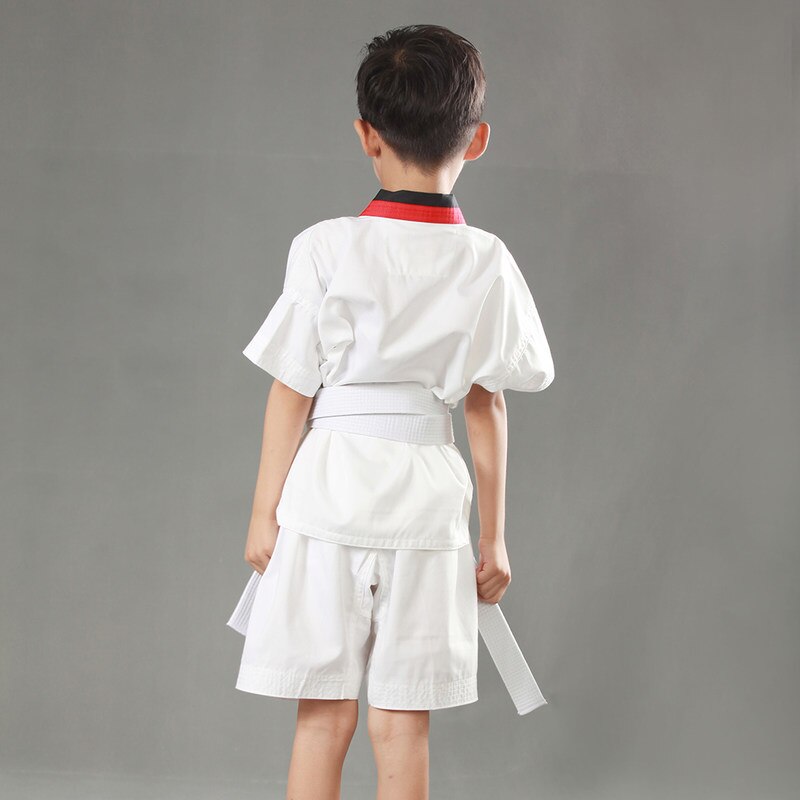 Taekwondo summer dobok adult kids taekwondo uniform white suit for taekwondo training