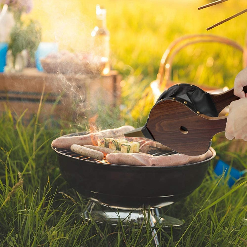 Fireplace Blower,Manual Wood Air Blower,Retro Fireplace Blower with Lanyard for Outdoor Camping, BBQ Grill, Wood Stove