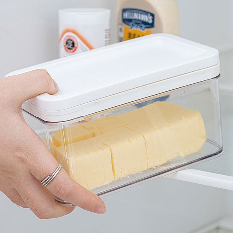 Cheese Butter Box Container Cheese Cutter Slicer Sealing Storage Keeper Tray Box Kitchen Dinnerware Cutting Food Butter Box