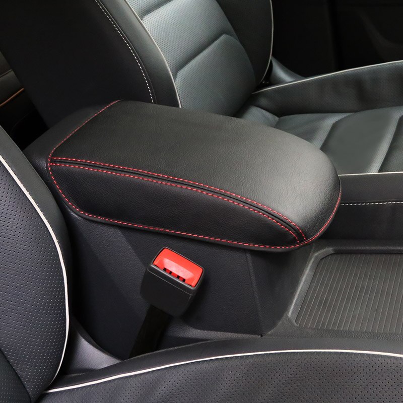 Coche para compartimento de apoyabrazos Central mano cubierta de cojín funda protectora de cuero para la decoración de Volkswagen Tiguan mk2 18 de de