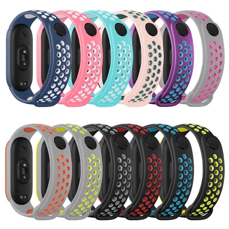 Strap für Xiaomi Mi band 6 Armband Sport Silikon Miband4 miband 5 Handgelenk Band gürtel Ersatz Armband für Mi band 4 3 5 6