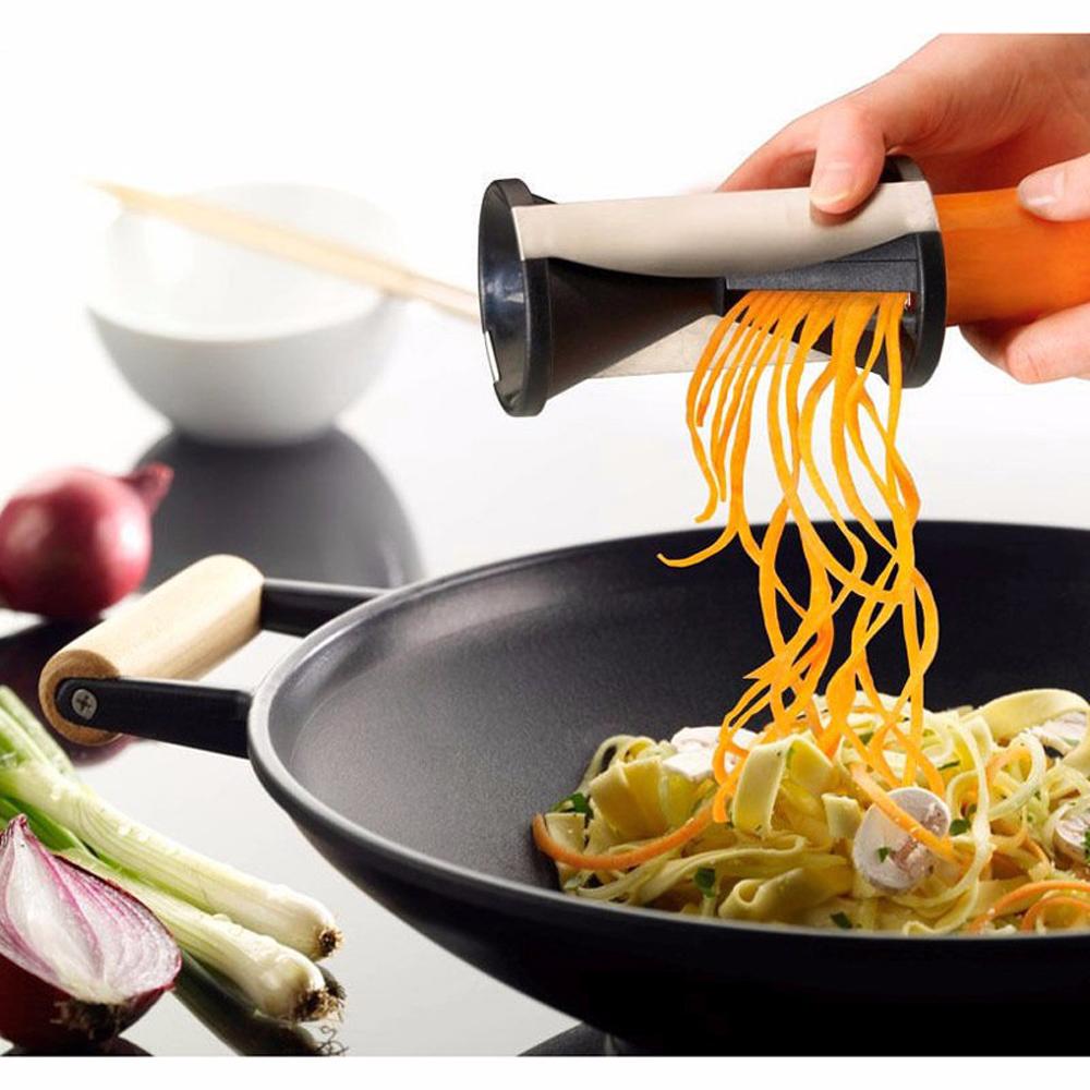 Máquina para hacer Espagueti de calabacín, el mejor Spiraler, fideos, Zoodler, Fettuccine, Pasta, rebanadora de mano