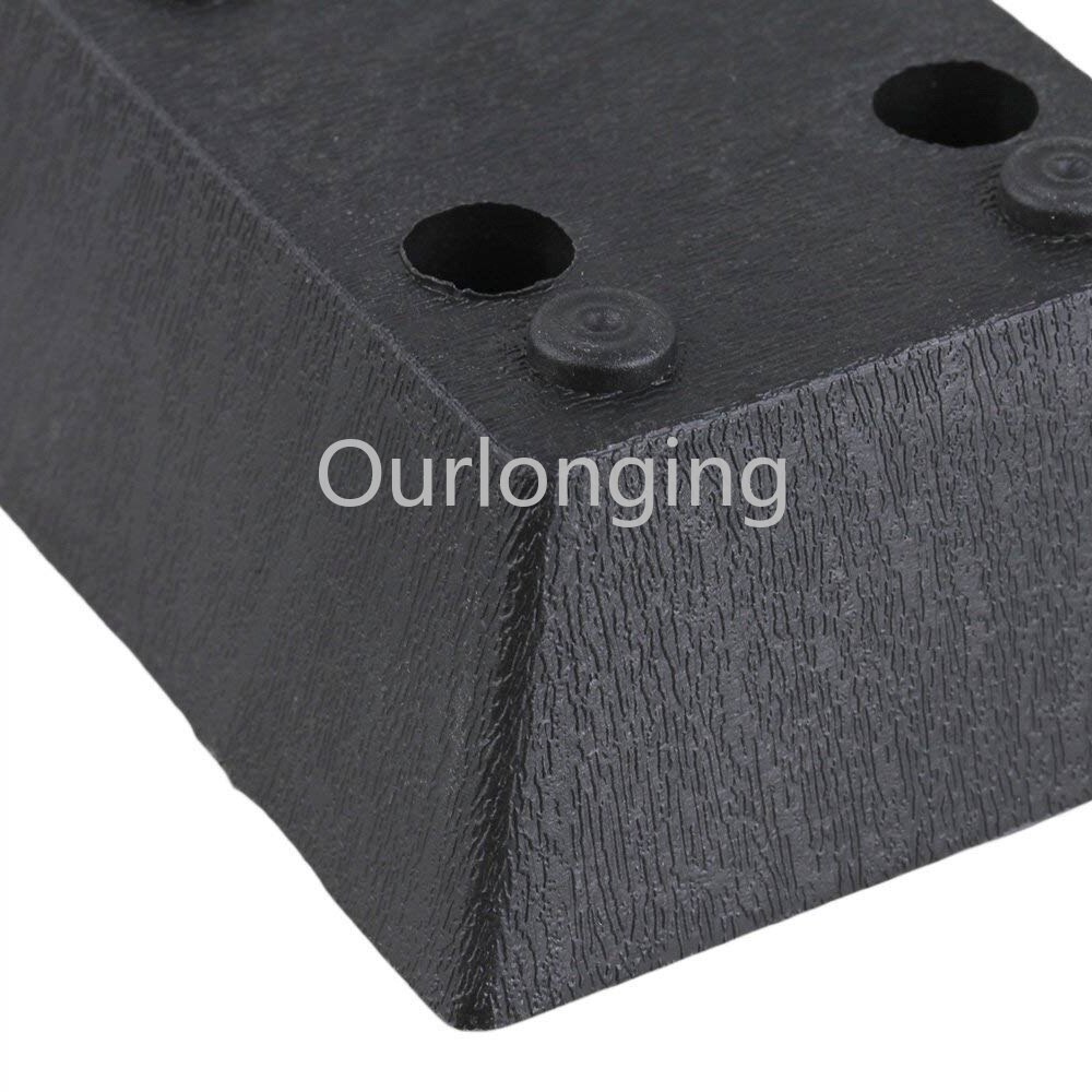 4 stk 163 x 86 x 40mm plastmøbelben bordskap gylne møbelføtter