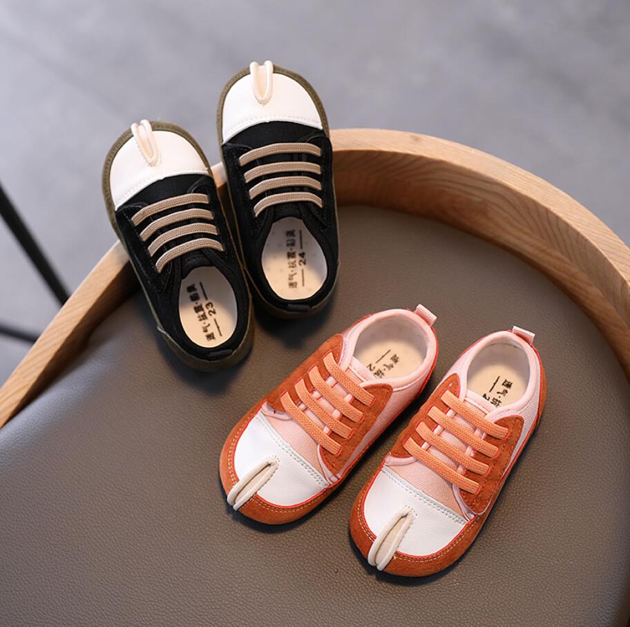 Autumn Children Shoes Boys Girls Sport Shoes Breathable Leather Comfortable Non-slip Rubber Sole Kids Sneakers