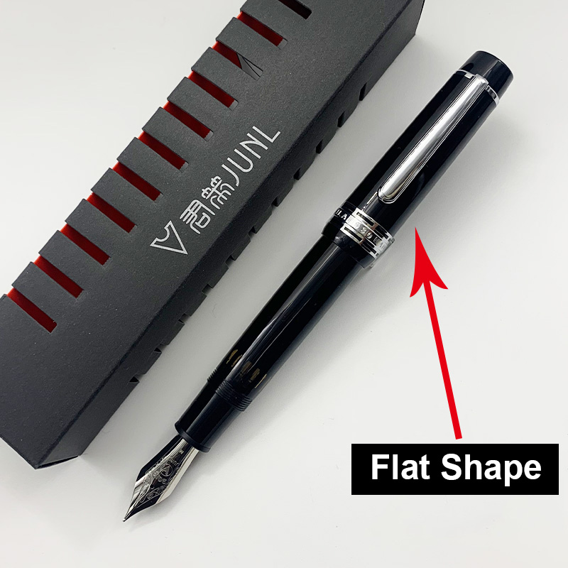 ¡Panda blanca! WingSung/JUNLAI pluma estilográfica grande de pistón de resina 930 N0.9 Iraurita F/M/B pluma de de escritura para estudiantes de negocios: Verde claro / OBB