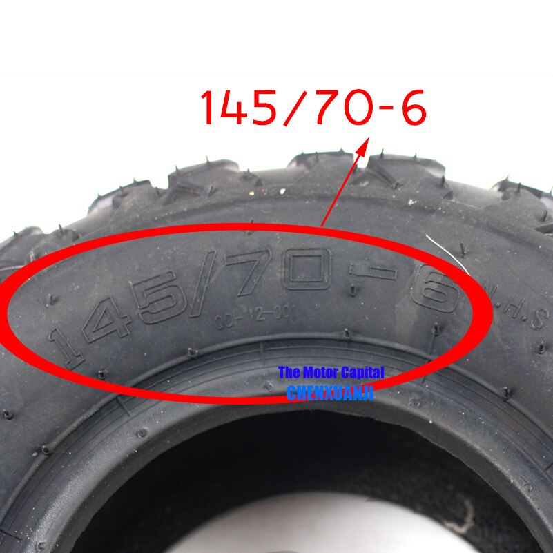 6 Inch ATV Vacuum tyres tubeless Tires 145/70-6 Fit for four wheel vehcile 50cc 70cc 110cc Small ATV Front Or Rear Wheelss