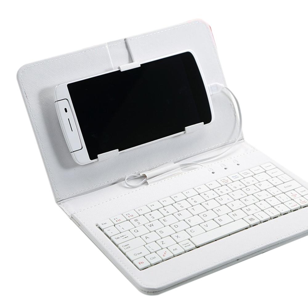 4.8-6.0inch Phone Case PU Leather Flip Case Wired Keyboard Holster Universal Protector Replacement for Andriod: No.6