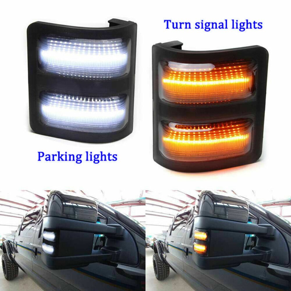 1 Pair LED Lights White For Ford F250 F350 F450 F550 Dustproof