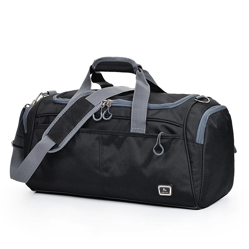 Travel Bags Men Large Capacity Travel Bags Portable Fitness Bag Short-distance Trip Uggage Travel Bag Men: Black