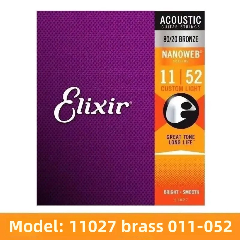 Guitar Strings Illices Bronze Phosphate Strings Electric Guitar Strings 12052 12002 Wooden Guitar Strings 16052 027: WHITE