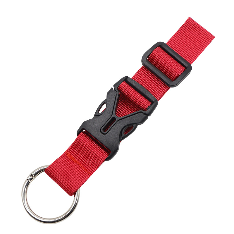 Luggage Buckle External Buckle Hook Suitcase Pull Rod Suitcase Backpack Strap ReinforcementStrap Adjustable Backpack BuckleStrap: Red