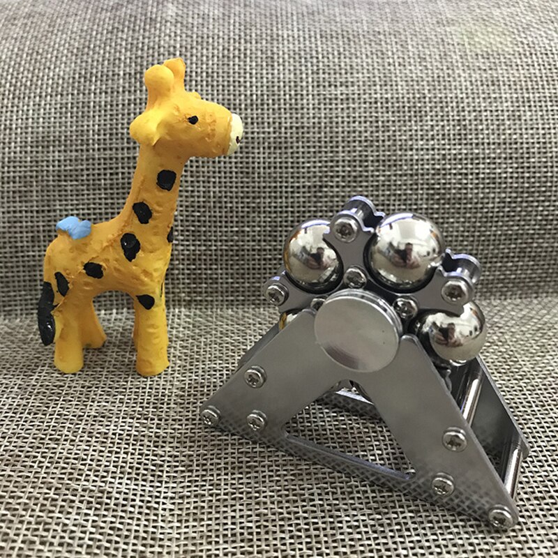 1PC Metal Five Bead Ferris Wheel Fingertip Gyroscope Stainless Steel Ball Bracket Finger Gyro Anti Stress Fidget Spinner