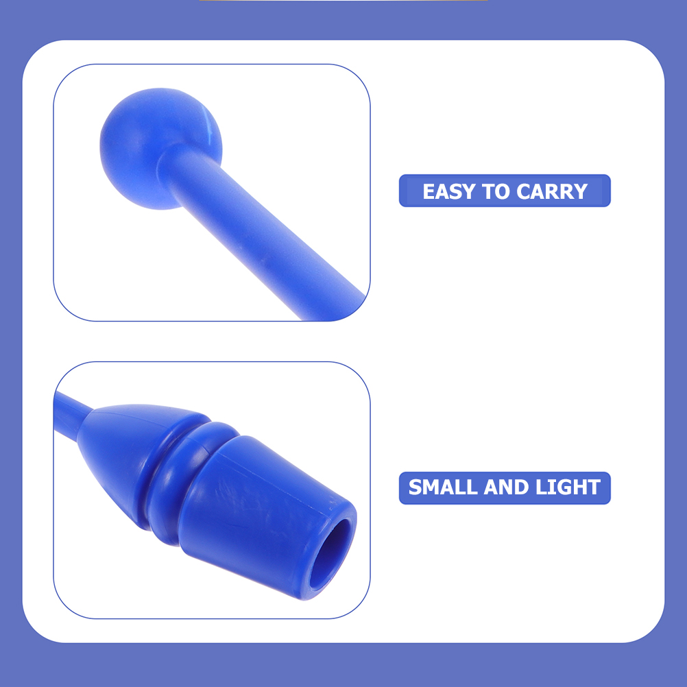 2 Pcs Plastic Gymnastics Stick Adult Fitness Equipment Artistic Rhythmic Dance Tool Calisthenics Bar Resin Twirling Wand