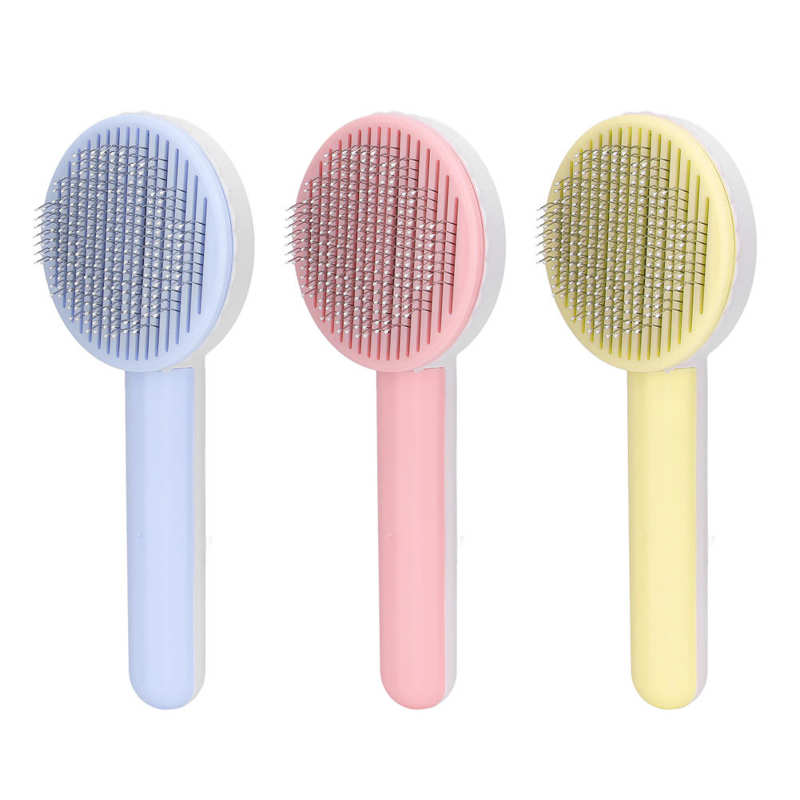 Brosse à poils de chat, peigne à aiguille épaisse pour animaux de compagnie, poils longs