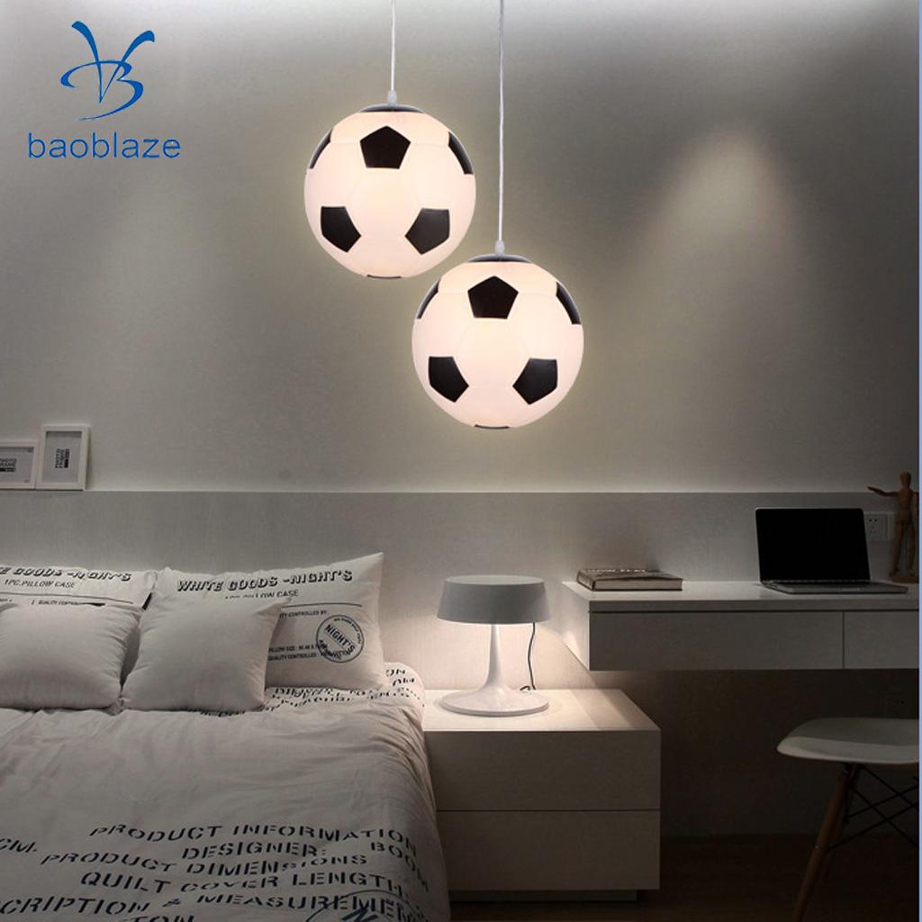 Unik fodbold lysekrone skygge lampe dække loft lampeskærm hjem haven dekoration belysning forsyninger