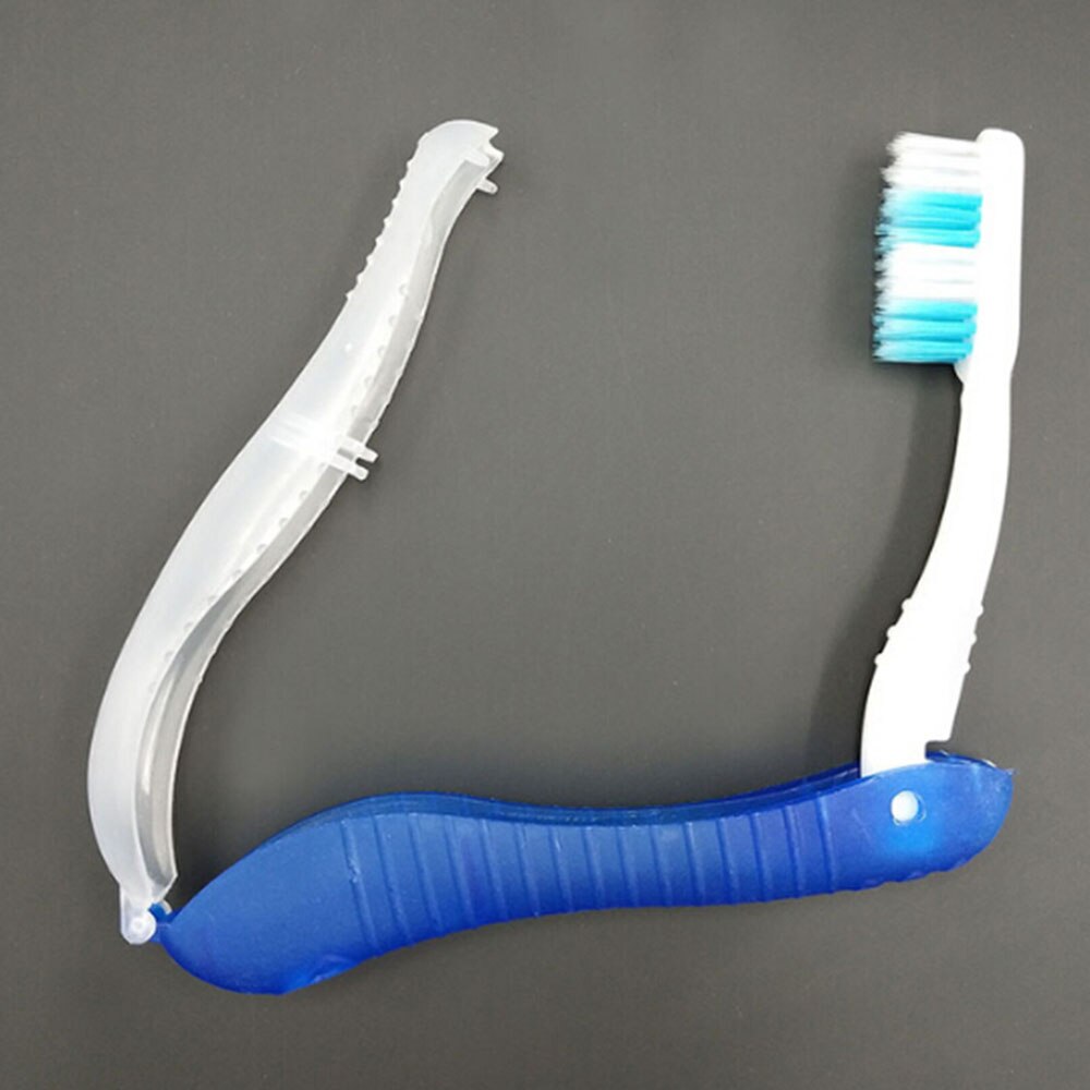 Brosse à dents pliable en plastique de , voyage Camping, extérieur, Portable, randonnée, pour l&#39;hygiène buccale, outils de nettoyage, 1 pièce: Dark blue