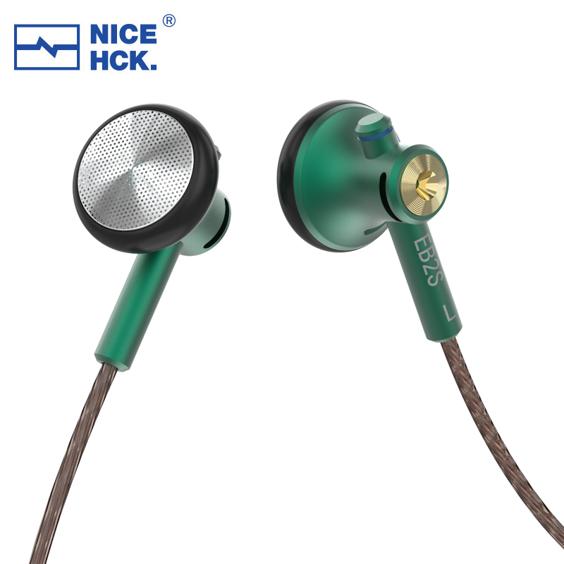 NICEHCK EB2S słuchawki HD mikrofon douszny L wtyczka 15.4mm LCP dynamiczny zestaw słuchawkowy do muzyki wokalnej przewodowy 4.4mm douszny Monitor B70/YD30/U2