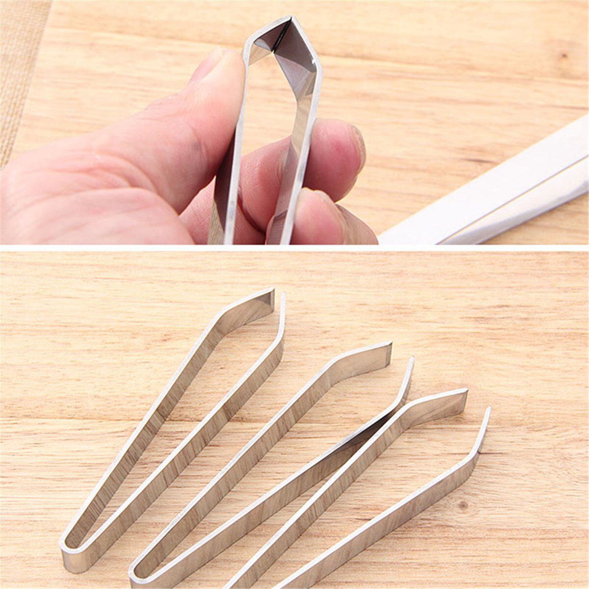 Pinzas para quitar espinas de pescado de acero inoxidable de , pinzas para recoger mariscos, herramientas artesanales económicas