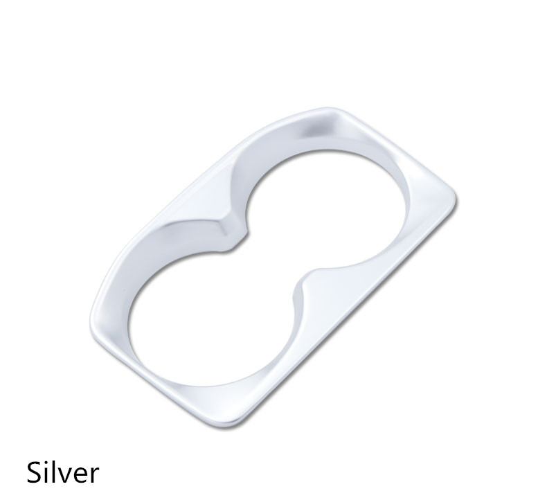 ABS Carbon fiber Water Cup Holder Frame Cover stickers For Peugeot 5008 3008 GT Interior accessories decoration