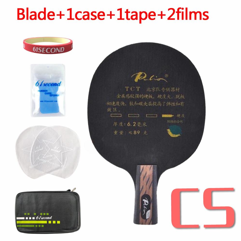 Original palio tct ti + carbon bordtennis pingpong klinge: Cs med  f 1 sager