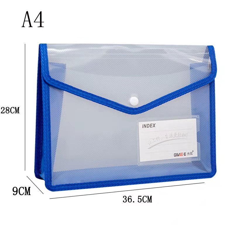 A4 Transparent Heavyweight File Bag Portable Water... – Grandado