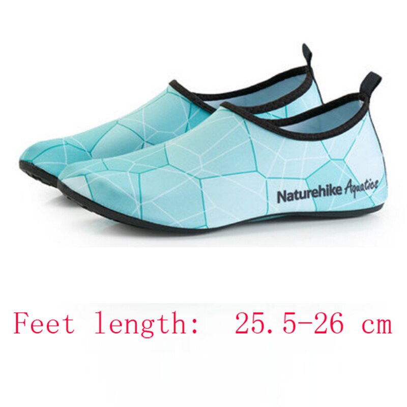 Naturehike Outdoor Swimming Ultralight Elastic Water Shoes Aqua Socks Beach Shoes For Man and Woman NH18S001-X: XL-Green