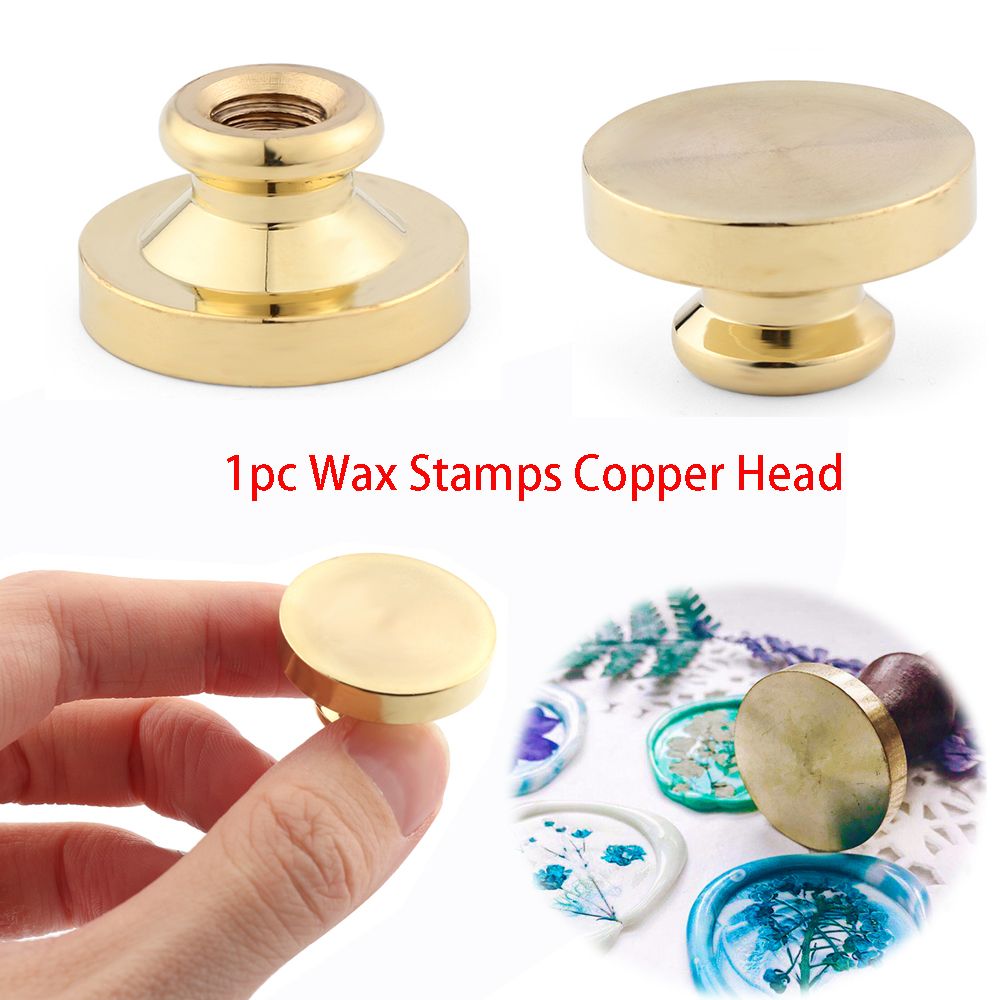 Handtag i mässing, vaxstämplar i trä, vaxtätningsstämpelhuvud, retro handtag i rosenträ, vaxtätning i koppar, för scrapbooking