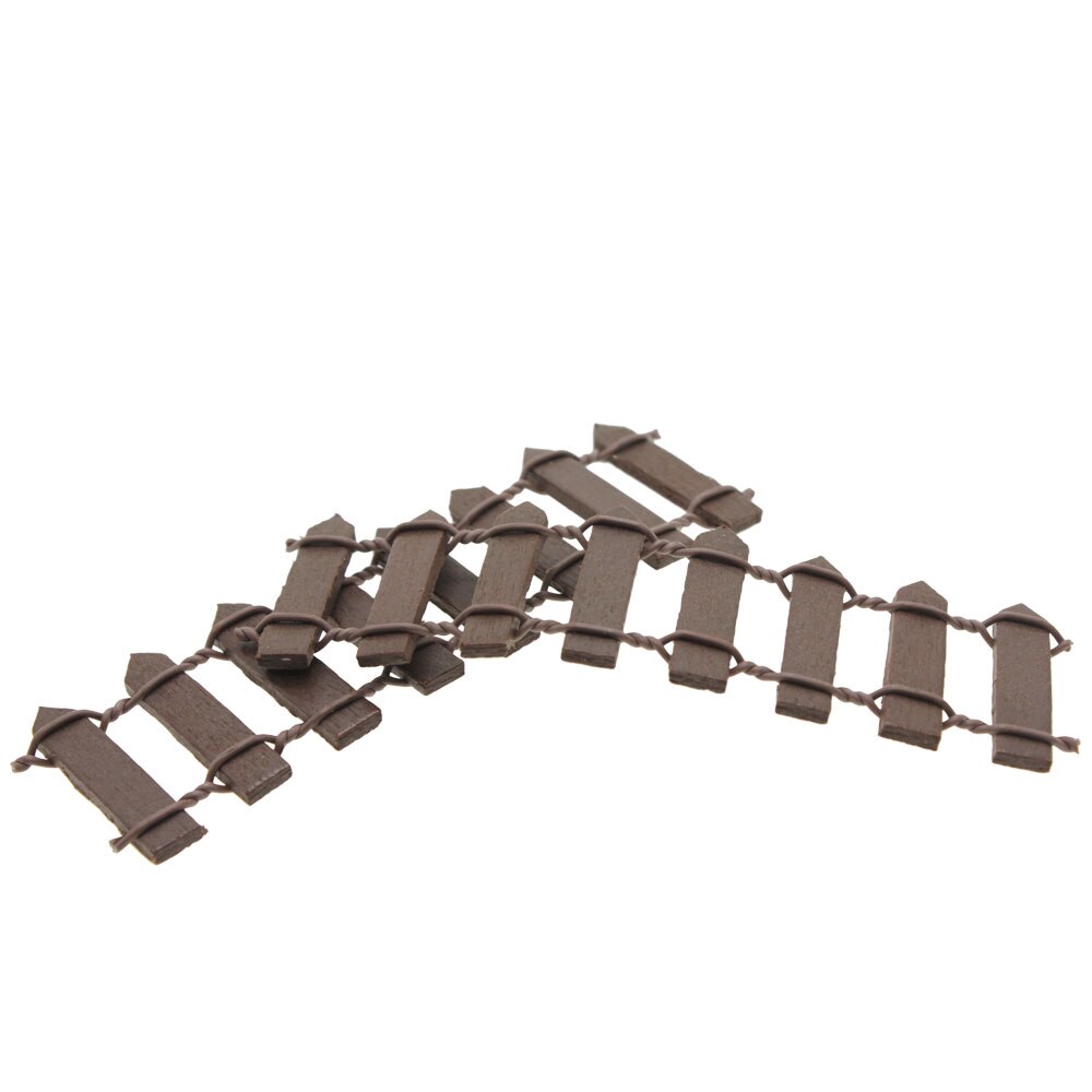 3*9.5*0.2CM Wood fence Fence decorations Garden Lawn Yard Decoration: Pink