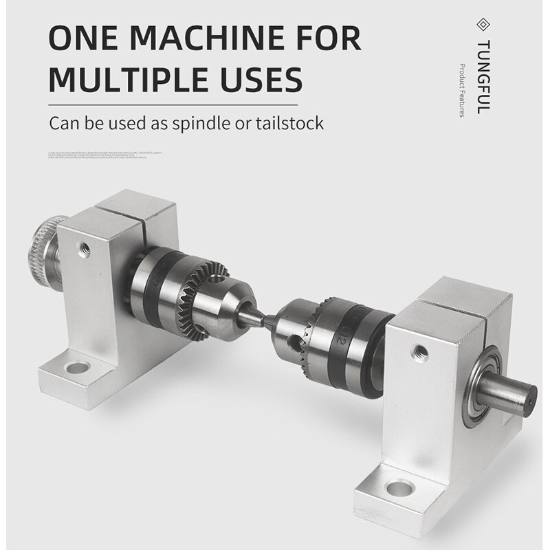 Three-jaw chuck spindle assembly mini lathe woodworking beads machine round ball machine Cutting Grinding Spindle