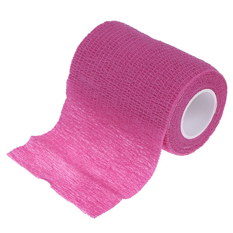 7.5 cm * 4.5 m ! sports elastoplast stærk elastisk sport tape selvklæbende selvklæbende tape sammenhængende bandage tape: Lyserød