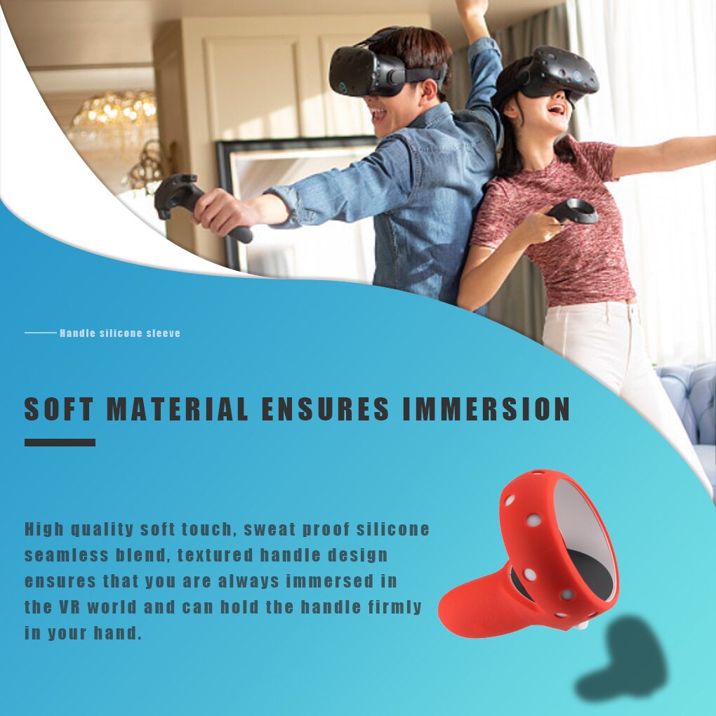 VR Glass Cover Silicone Replaceable VR Handle Cover Full Protector Replacement for Oculus Quest 2