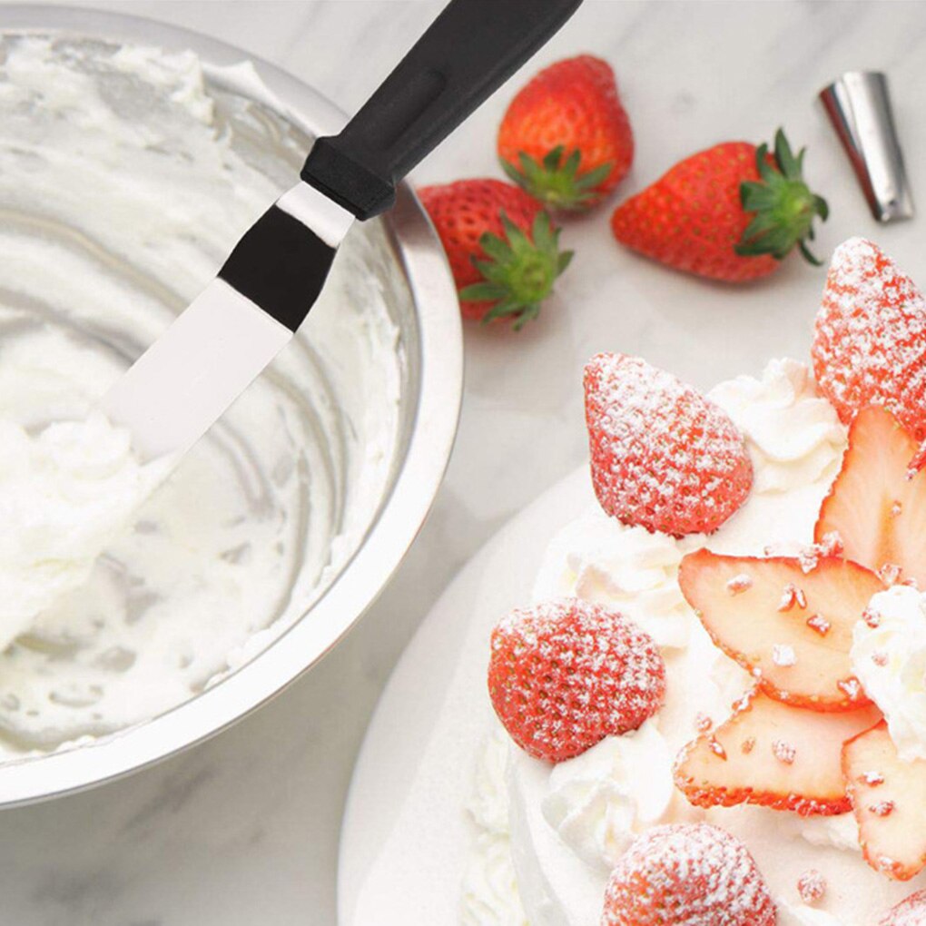 Stainless Steel Butter Cake Cream Knife Spatula for Cake Smoother Icing Frosting Spreader Fondant Pastry Cake Decorating Tools